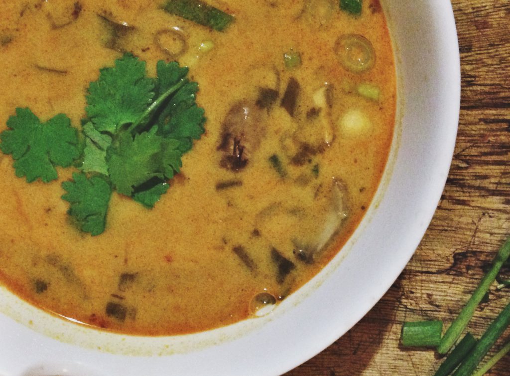 Spicy Coconut Chicken Soup